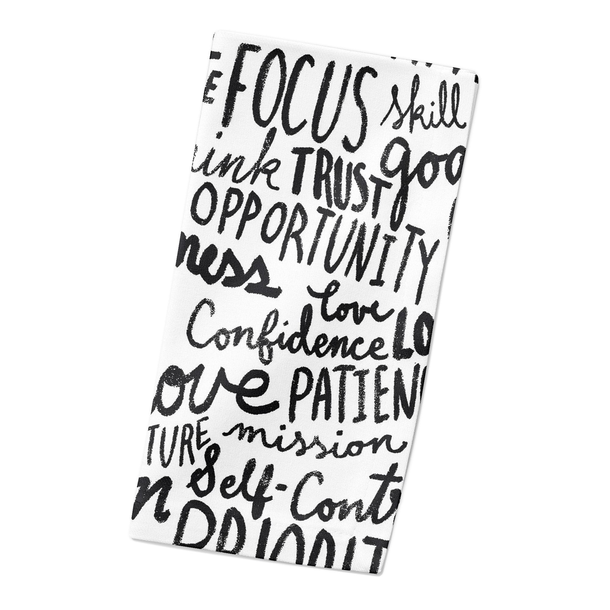 Wisdom Words 10" x 10" Cotton Twill Napkin